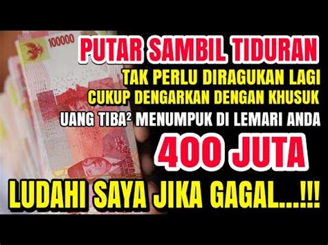 Putar Sambil Tiduran Uang Tiba Menumpuk Dikasur Anda Juta Malam