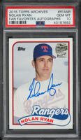 Topps Archives Fan Favorites Nolan Ryan Auto Ffa Nr Psa Gem