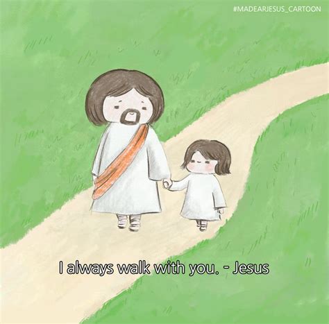 I Am Always With You Jesus Christian Bible Image