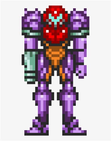 Super Metroid Samus Pixel Art 580x1040 Png Download Pngkit