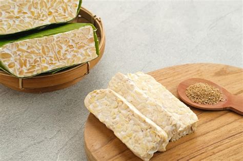 Premium Photo Raw Tempeh Tempeh Or Tempe Indonesian Traditional