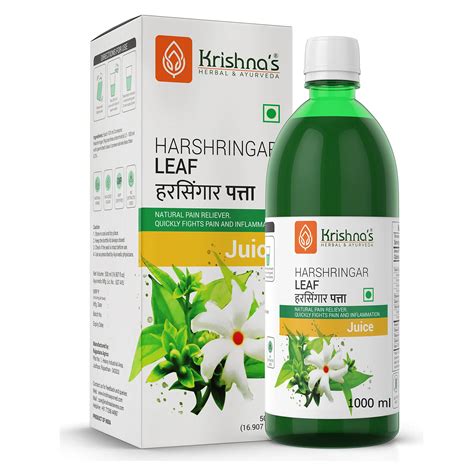 Krishnas Herbal And Ayurveda Harshringar Leaf Juice 1000 ML Neel