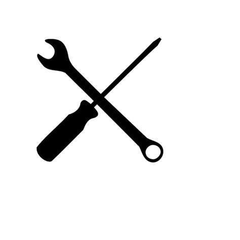 Tools Logo Svg Tools Sign Svg Screwdriver Wrench Silhouette Inspire