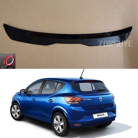 Becquet De Toit En Fiber De Carbone Pour Dacia Sandero Kit D