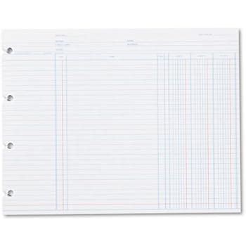 Amazon Wilson Jones Ledger Paper Sheets Regular Ledger For