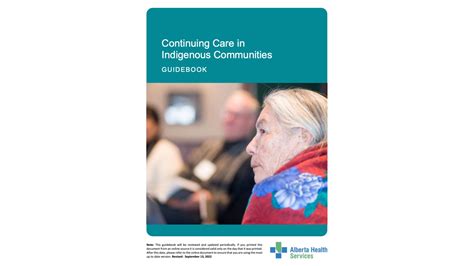 Guidebook Continuing Care In Indigenous Communities Healthy Aging Core Alberta