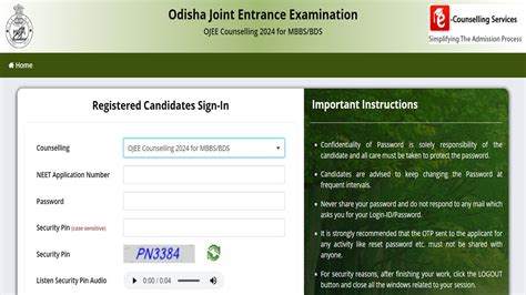 Odisha Neet Ug Counselling Round Final Merit List Out Choice