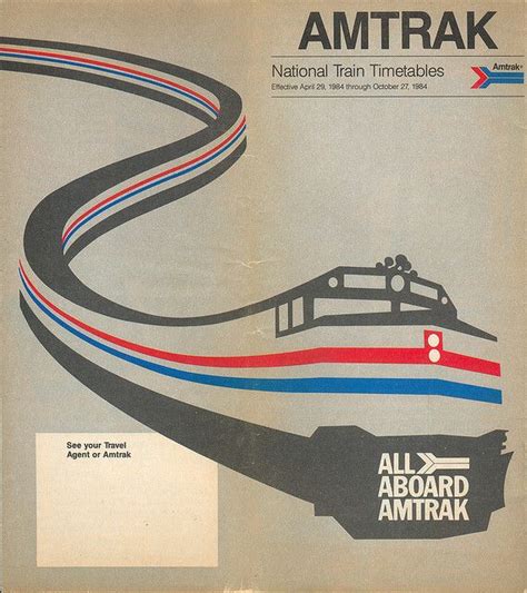 Amtrak Train Timetables 1984