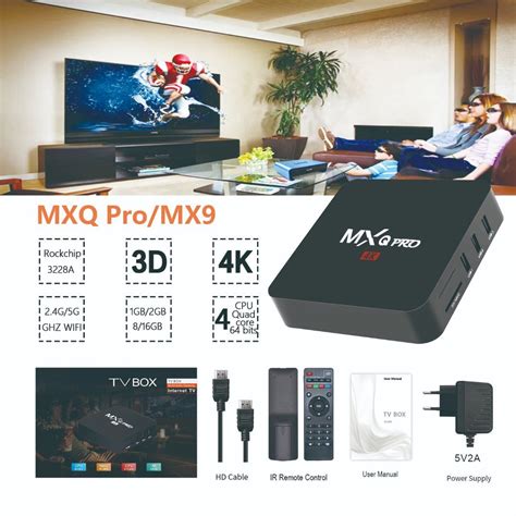 Mxq PRO 4K Android 10 0 Mxq 4K Set Top Box 1 8GB 4K HD Player Rk3228A