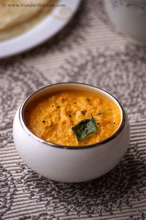 Carrot Peanut Chutney Recipe Healthy South Indian Chutney For Idli Dosa