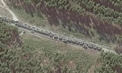 Concern Mounting Over Huge Russian Military Convoy Outside Kyiv