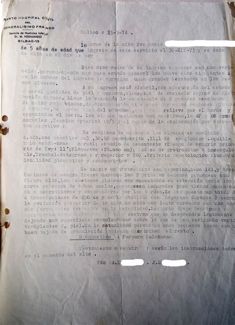Púrpura Fulminans 1974