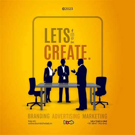 Let's Create...! Branding agency creative ad | Creative ads, Social ...