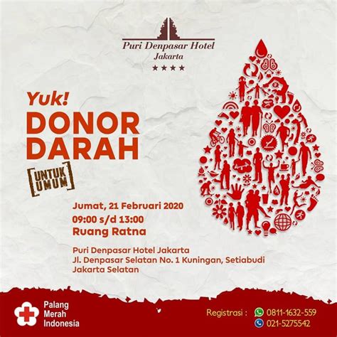 Poster Donor Darah Cdr Sketsa