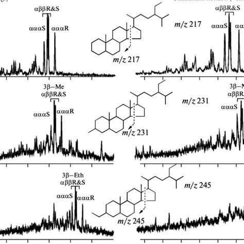 Mass Chromatogram Of Distribution Steranes Detailing The C 23 C 26 Download Scientific