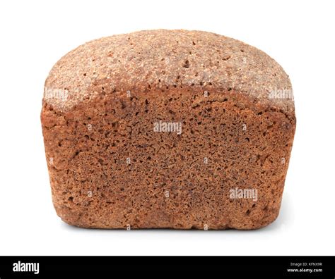 Loaf Of Rye Bread Isolated On White Stock Photo Alamy