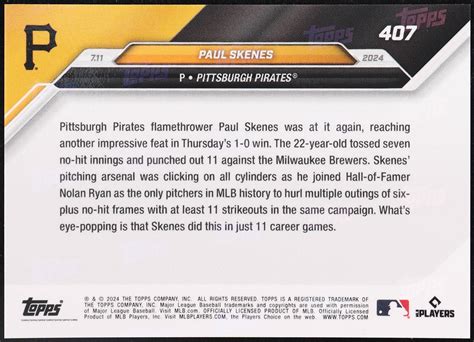 paul skenes topps rookie card 8
