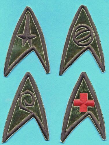 Classic Tos Star Trek Uss Enterprise Embroidered Patch Set Ebay