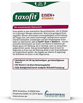 taxofit fer vitamine C En complément en cas dapport insuffisant en