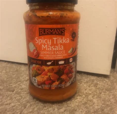 Burman's Spicy Tikka Masala Simmer Sauce | Fig App