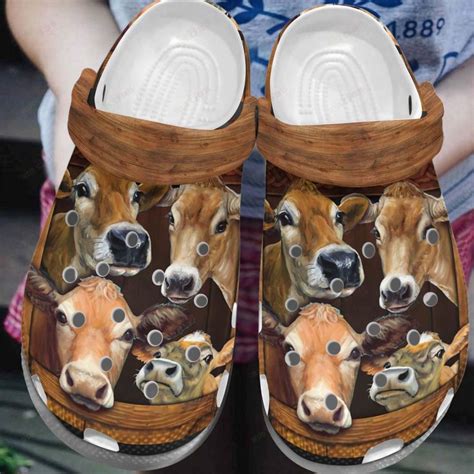 Cow Crocs Classic Clog Whitesole Cow Brothers Shoes Crocs Classic