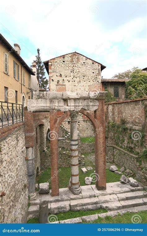 Ancient Roman Ruins in Brescia Stock Photo - Image of ancient, world ...