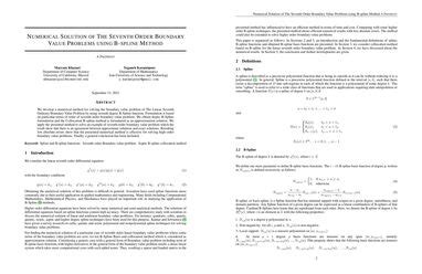 Numerical Solution Of The Seventh Order Boundary Value Problems Using B