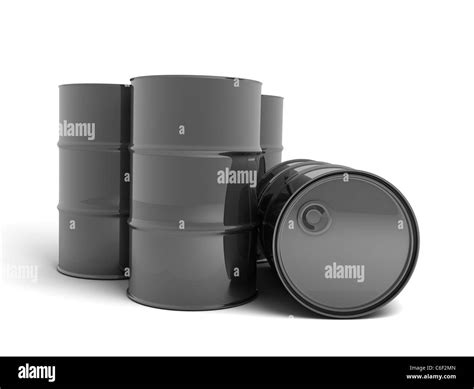 Petroleum Barrel Done In 3d On White Background Stock Photo Alamy