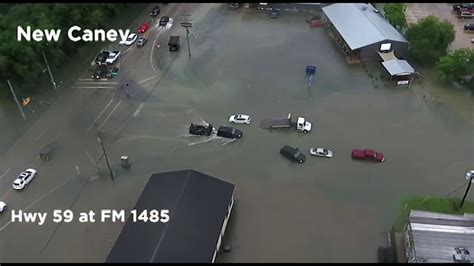 Drone Video Of Heavy Flooding In New Caney May 8 2019 Youtube