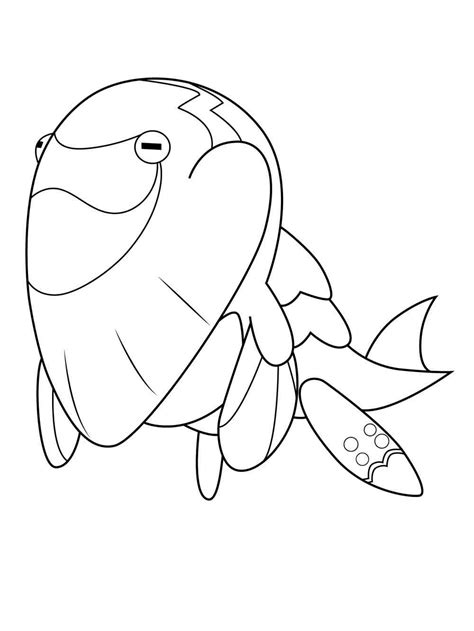 Pokemon Arctovish Coloring Pages Free Printable