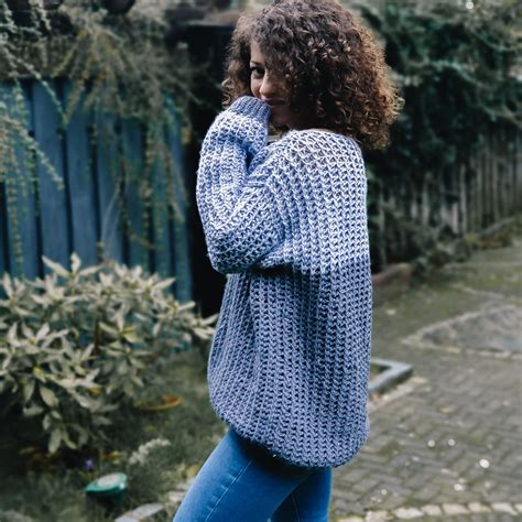 Tunisian Crochet Pattern//Blue Moon Jumper – ByKaterina