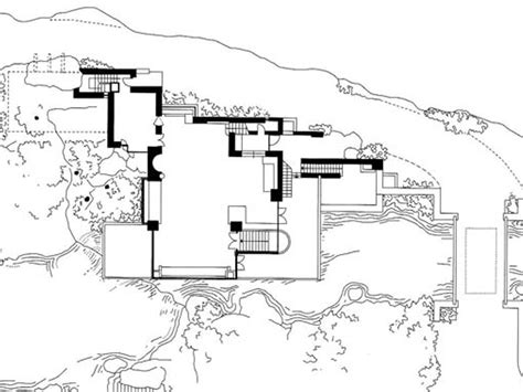 Frank Lloyd Wright Waterfall House Floor Plans