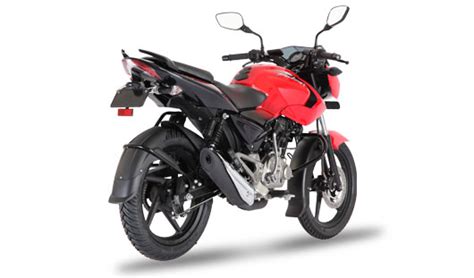 Bajaj Pulsar 135 LS In Cocktail Wine Red Rear Three Quarters