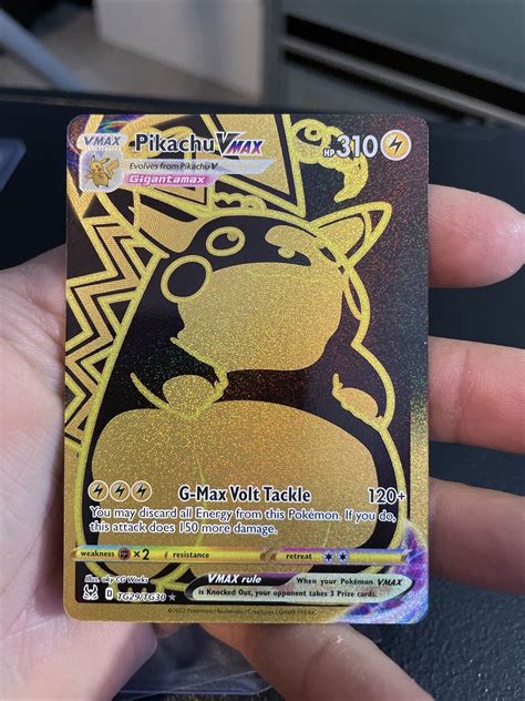 HOLO GOLD Pikachu VMAX TG29 TG30 NM M Lost Origin Trainer Gallery