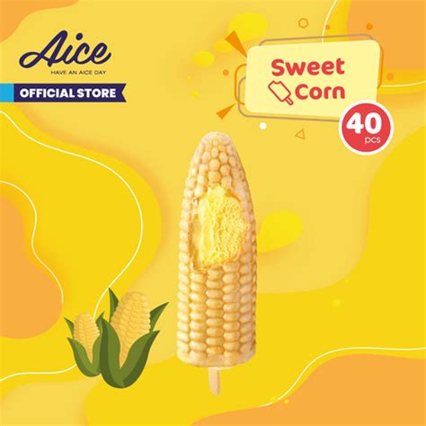 Promo Aice Ice Cream Sweet Corn Es Krim 1 Karton Isi 40 Pcs Eskrim