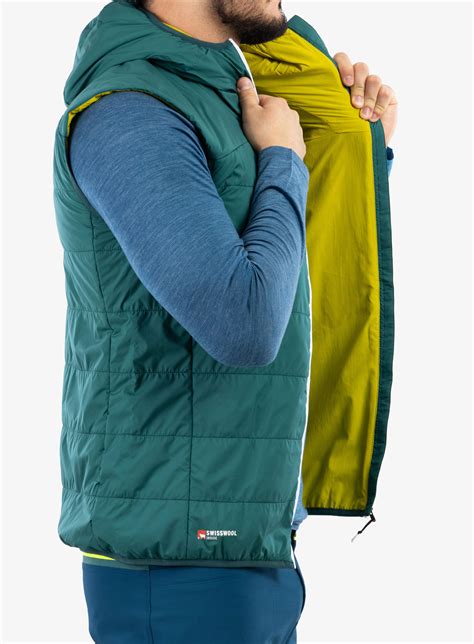 P Nska Vesta Ortovox Swisswool Piz Duan Vest Pacific Green