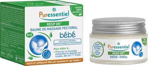 Puressentiel Resp OK Baume de Massage Pectoral Bébé Formule 100