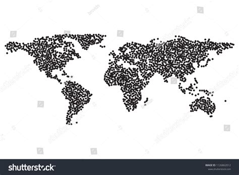 Worldmap Template Silhouette World Map Infographic Stock Illustration ...