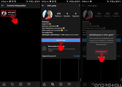 Cómo desbloquear a una persona en Instagram