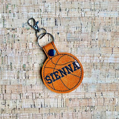 Personalized Basketball Keychain Large Glitter Name Only Etsy Uk