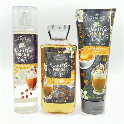 Bath And Body Works Vanilla Mocha Cafe Fine Fragrance Mist Body Cream