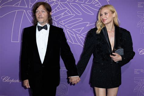 Photo Norman Reedus Et Sa Compagne Diane Kruger Photocall Du D Ner