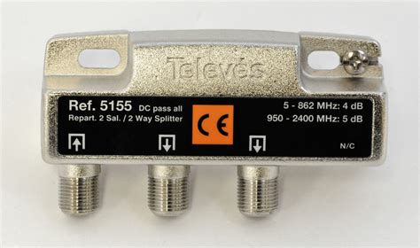 Televes 2 Way F Splitter 5 2400MHz