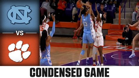 North Carolina Vs Clemson Condensed Game 2022 23 Acc Womens