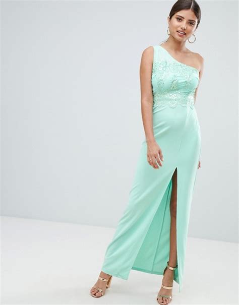 Ax Paris Asymmetric Maxi Dress With Side Split Asos