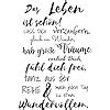 Newstamps Stempel Das Leben Ist Sch N Motivstempel Gro Aus Holz