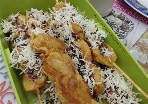 Resep Sate Pisang Coklat Keju oleh Yenny bunda Feyza - Cookpad