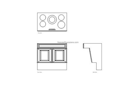 Ada Accessible Stove Autocad Block Free Cad Floor Plans