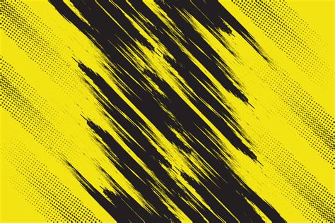 Yellow And Black Abstract