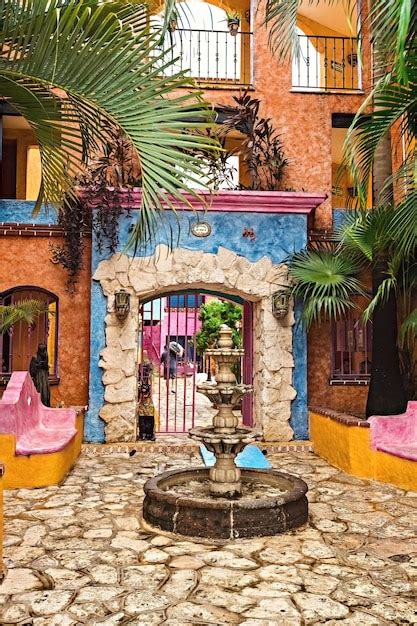 Premium Photo | Traditional mexican style colorful villa, house, hotel ...